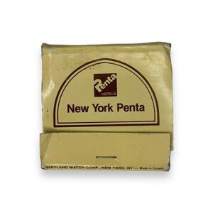 Vintage Penta Hotels New York Matchbook Unstruck Unused Collectible VTG
